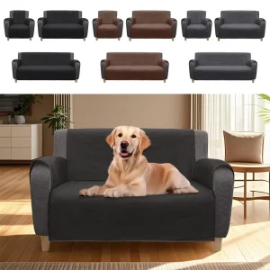 Sofa Cover Quilted Anti-wear Couch Cover for Dog Pet Kids Recliner Armchair Furniture Slipcovers 1/2/3 Seater Protect