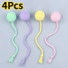 4Pcs/set Colorful Cotton Rope Ball Cat Toys Interactive Pet Toy for Cats Kittens
