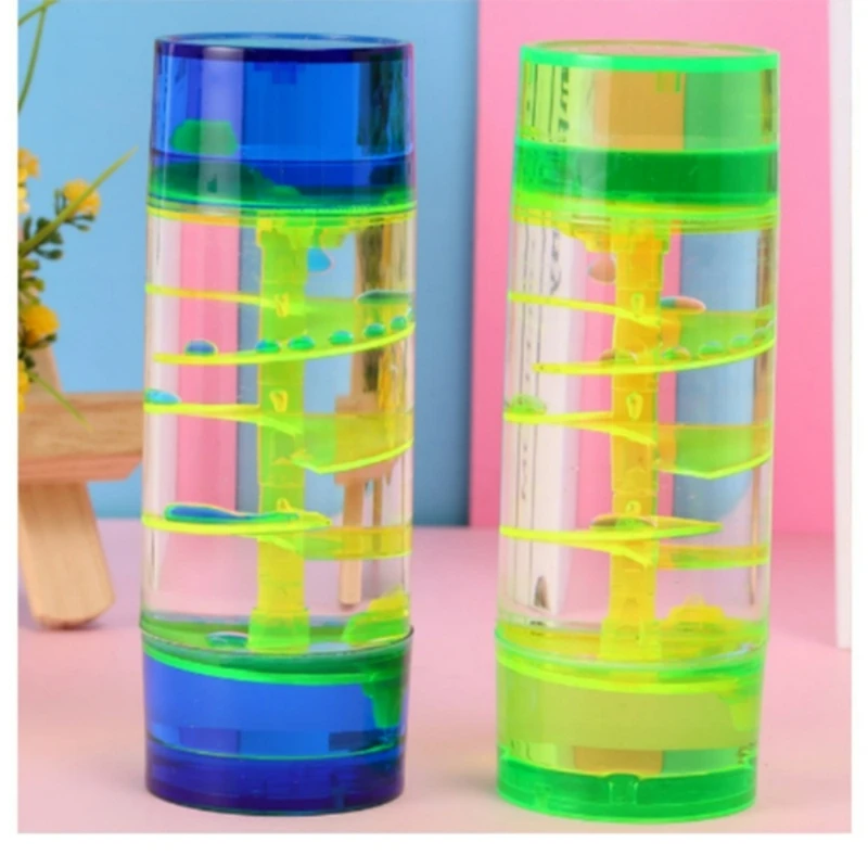 Hourglass Center Column Turntable Oil Drop Hourglass Jelly Color Leisure Daze Oil Leak Home Crafts Decor - Image 2