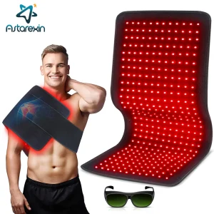 Updated Red Light Therapy Heating Pad for Body Infrared Light Device Cushion Mat Waist Back Shoulder Muscle Pain Relief Relax
