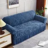 1 Piece Set Sea Wave Skirt Stretch Sofa Cover Non-Slip Full Cover Dust Cover Bedroom Living Room Home Interior 2/3/4 Persons