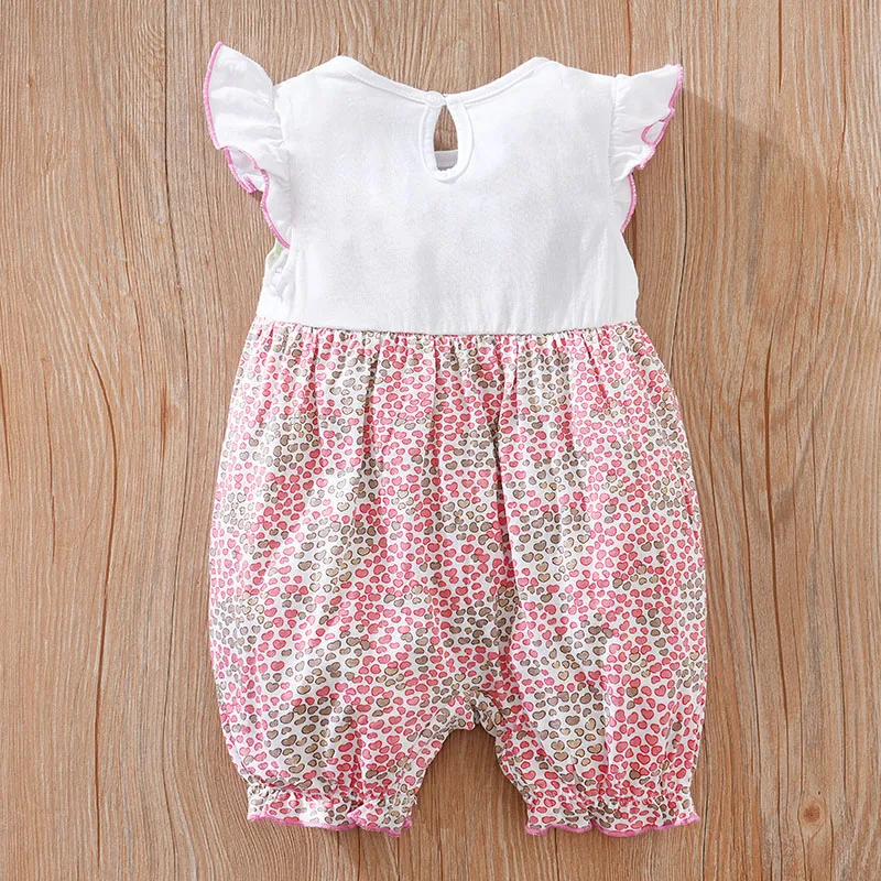 0-18 Baby Jumpsuit Cute Cartoon Animal Print Cotton Casual And Comfortable Soft Boy And Girl Summer Sleeveless Newborn Clothes - Image 2