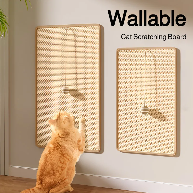 Cat Sisal Mat Furniture Wall Anti-Scratch Pad Wear-resistant Cat Scratching Board for Cat Paw Training Protect Couch and Carpets