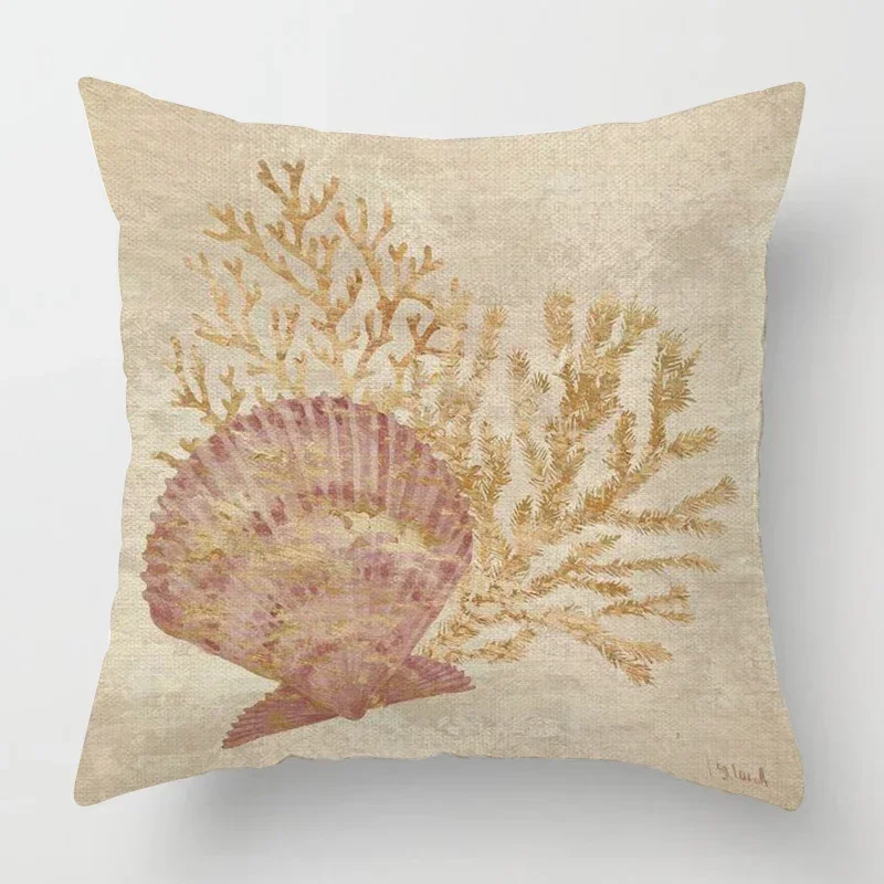 Autumn Home Decoration Throwing Pillow Case Sofa Cushion Cover 45x45cm 45 * 45 50x50 40x40 Ocean Elements Living Room Aesthetics - Image 6