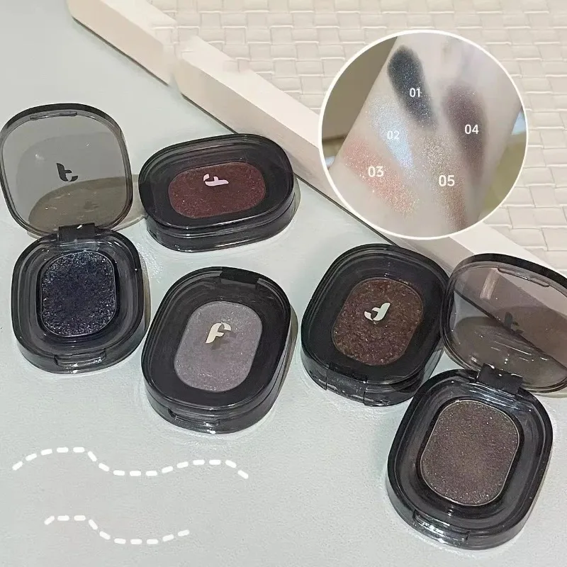 Punk Smoky Black Eyeshadow Makeup Palette Glitter Metallic Dark Silver Eye Shadow Highlighter Pearl Brown Eyes Pigments Cosmetic - Image 6