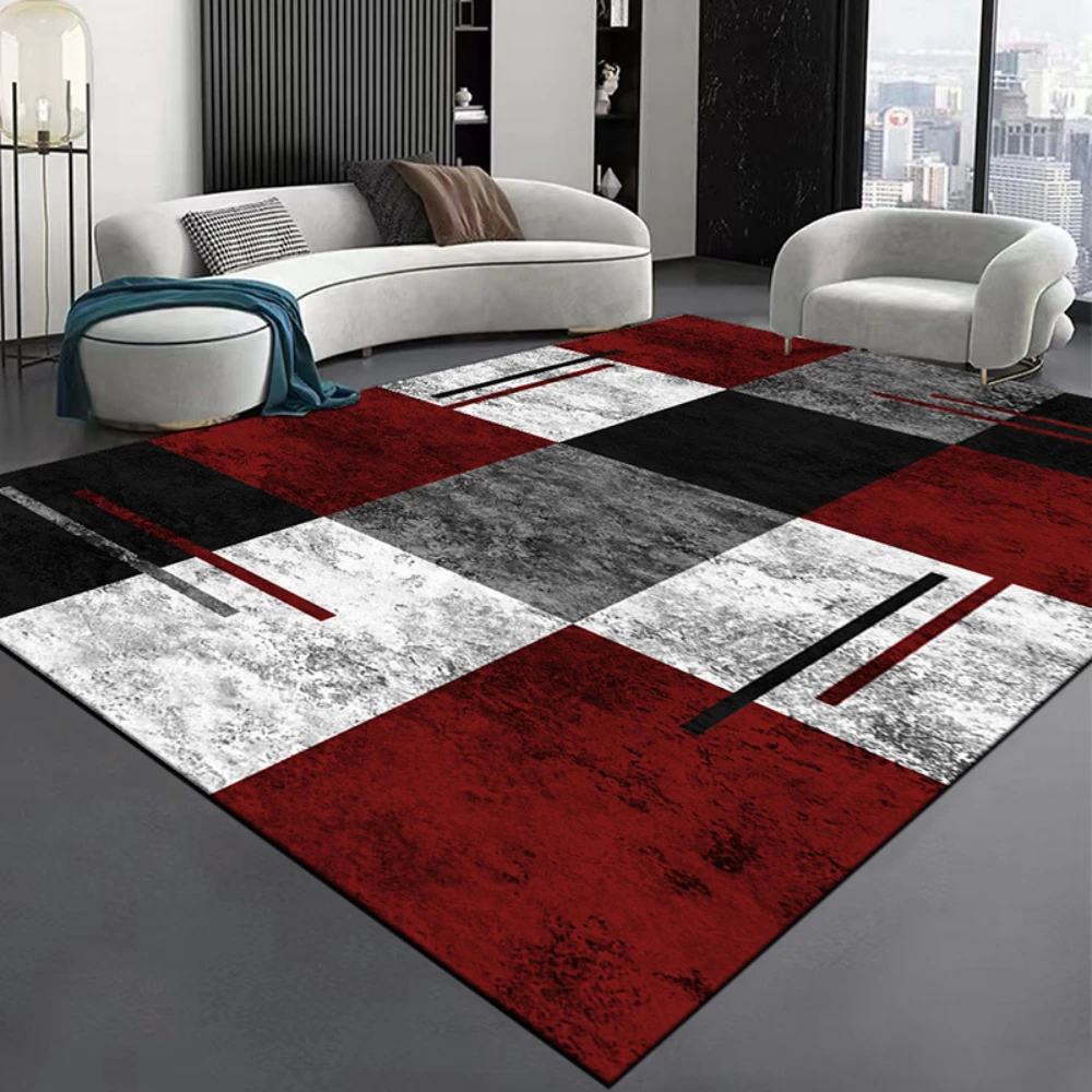 Modern Stripe Pattern Rug for Living Room Home Bedroom Decor Carpet Easy Cleaning Lounge Sofa Side Floor Mat Coffee Table Rug - Image 2