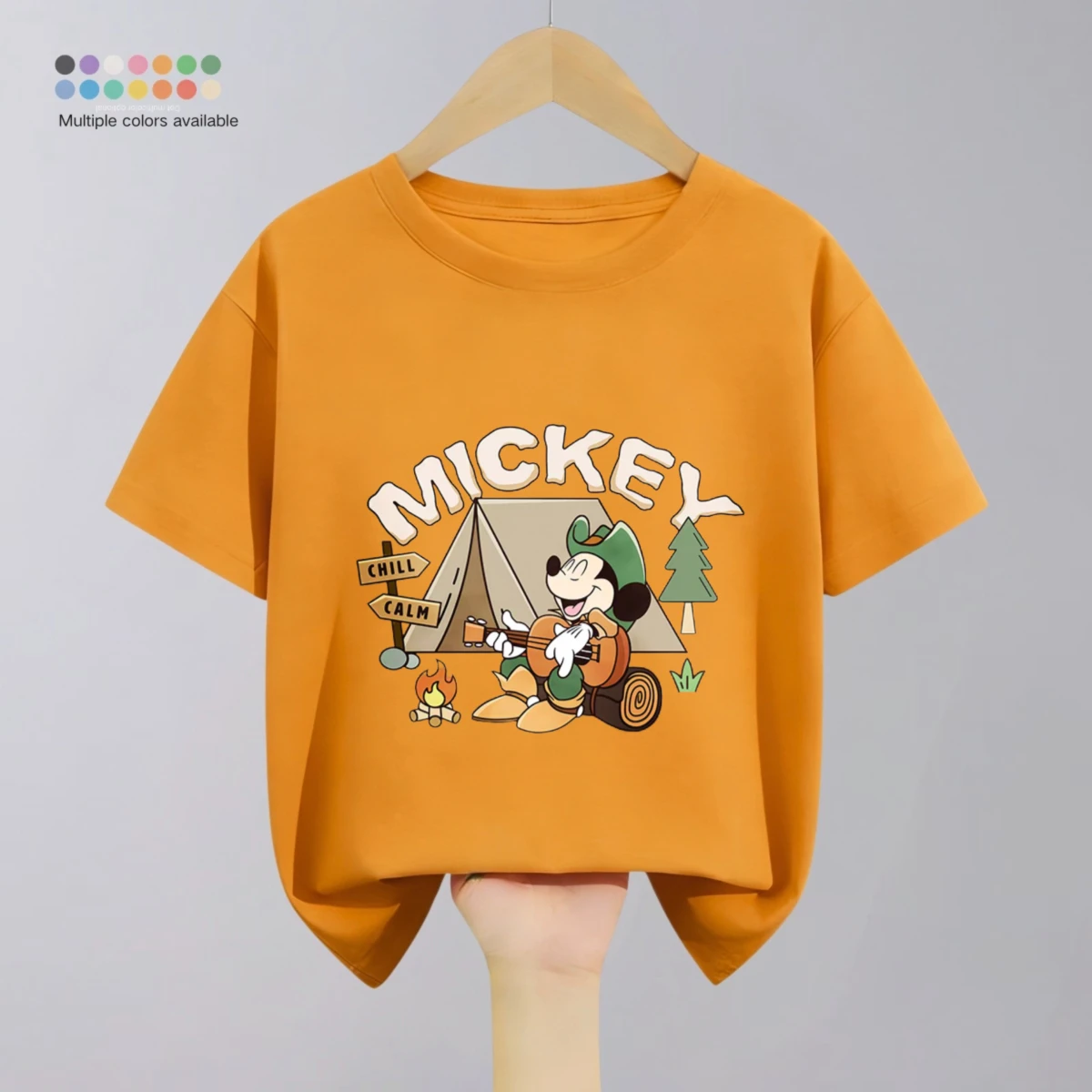 Mickey Mouse T-shirt For Kids Summer Clothing Printed Cartoon Cotton Short Sleeve Tops Tees Baby Girl And Boy Leisure T Shirts - Image 6