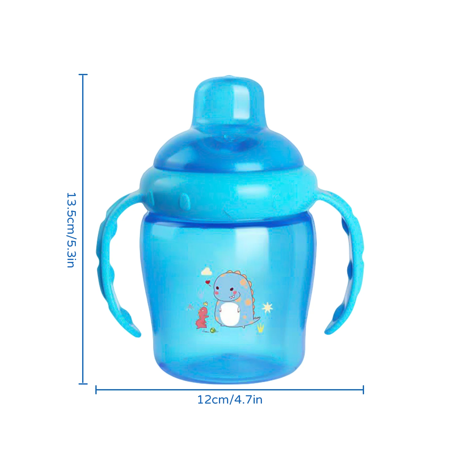 7-36 months old baby thick silicone duckbill cup with handle, 225ml, 2 colors available, inverted without leakage, BPA free - Image 6