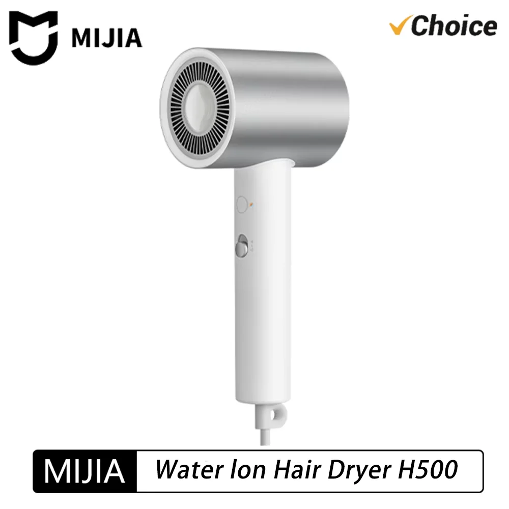 New MIJIA H500 Water Ion Hair Dryer Professional Blow Hair Dryer Negative Ionic Blower Electric Dryer Diffuser Quick Dry Hair