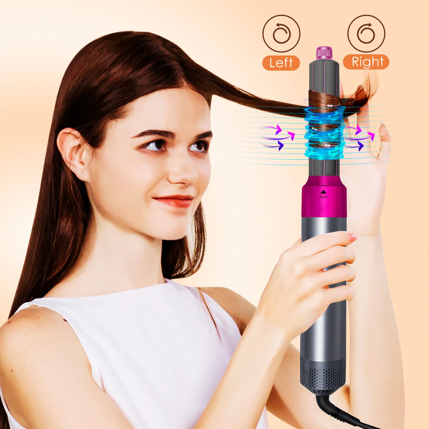 Multi Functional 5-In-1 Hair Dryer Hot Air Comb Curling Iron Dyso Air Bag Hairdresser Styling Tool Straightener Festival Gift - Image 6