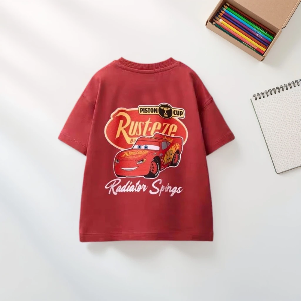 Cartoon Car Pattern Boys T-shirt Summer Clothing Fashion Popular Brand Kids Short Sleeve Tops Tees Toddler Costume T Shirts - Image 2