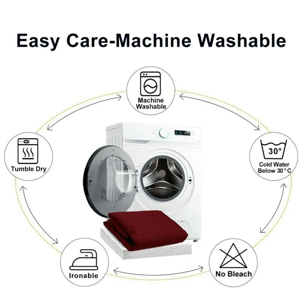 Sofa Cover Quilted Anti-wear Couch Cover for Dog Pet Kids Recliner Armchair Furniture Slipcovers 1/2/3 Seater Protect - Image 2