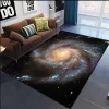 Galaxy Planets Carpet Mat Spiral Nebula Rug Glowing Cosmic 3D Effect Stardust Vibrant Home Decoration Floor Mats Bedroom Carpet