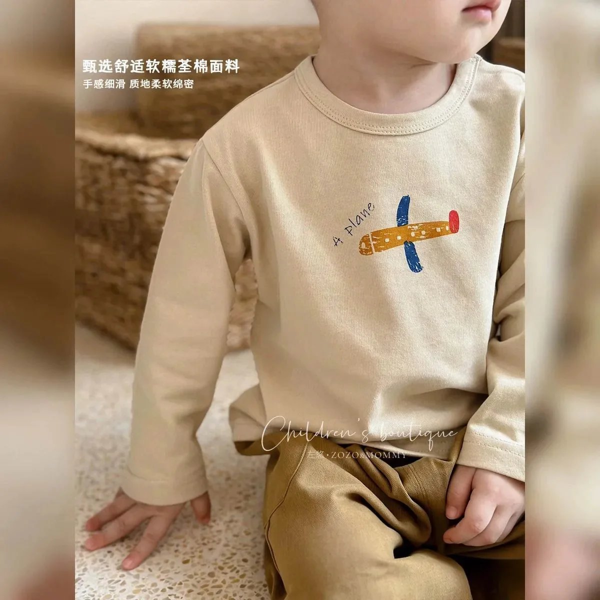 Boys Baby Print Casual Long Sleeve T-shirt Autumn New Clothing Children Simple Fashion Base Shirt Toddler Cute Loose Tops - Image 2