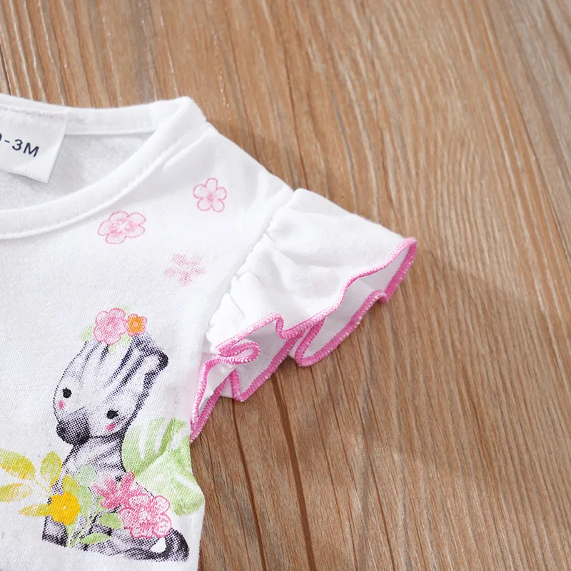 0-18 Baby Jumpsuit Cute Cartoon Animal Print Cotton Casual And Comfortable Soft Boy And Girl Summer Sleeveless Newborn Clothes - Image 6