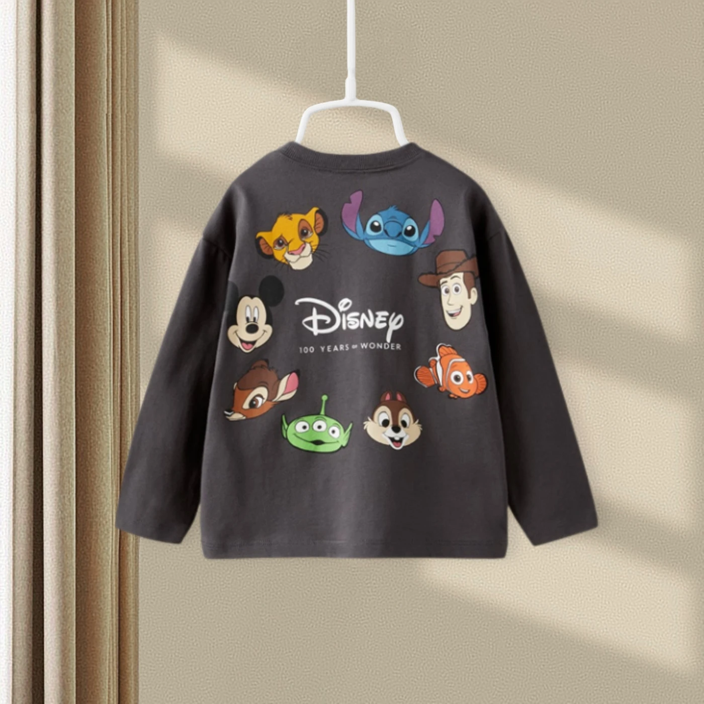 Mickey Printed Girl Boy Long Sleeve Tees Bottoming Shirt Tops Autumn Spring Children's Clothes Cartoon Blouse Crewneck Pullovers - Image 5