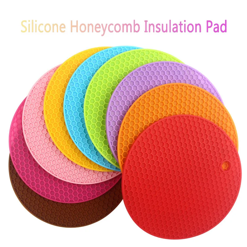 Food Grade Silicone Pads Round And Square Anti Scald Anti Slip Thick Insulation Pot Pads Kitchen Dining Table Coasters - Image 2