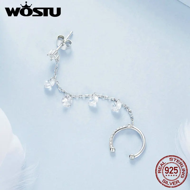 Bamoer Original 925 Sterling Silver Dragon Ear Clip Earrings Cuff Unique White Gold 1PC For Women Party Daily Gift Fine Jewelry - Image 5