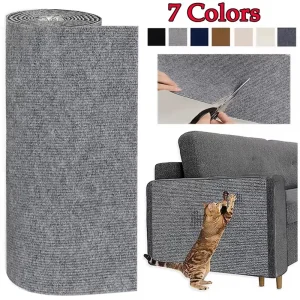 7 Colors Cat Scratcher Sofa Protector Cats Scratcher Pad Board Protection Trimmable Self-adhesive Carpet DIY Cat Scratch Mat
