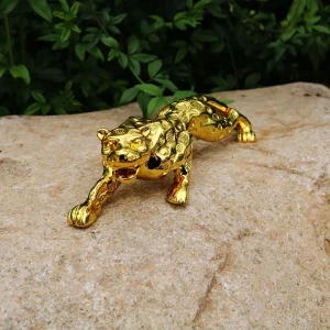 Home Decor Leopard Figurine Resin Animal Panther Statue Car/ Office Room Decor Art Crafts Sculpture Mascot Ornament