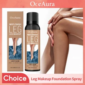 Bronze Leg Makeup Liquid Concealer Even Skin Tone Lasting Moisturizing Body Foundation Cover Tattoo Blemish Fake Tanning Spray