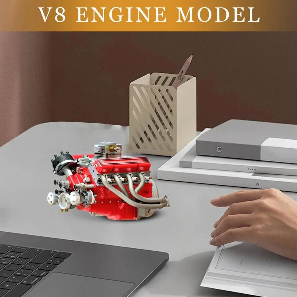 Miniature Engine Model Resin Sculpture Handicraft Automobile Equipped Engine Model Figurine Decoration Decor For Home Bedroom - Image 6