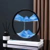 Sandscape Moving Sand Art Frame Quicksand 3D Dynamic Liquid Hourglass Kinetic Sand Painting Flowing Sand Office Home Decor Gifts