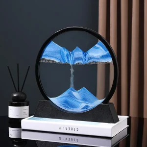 Sandscape Moving Sand Art Frame Quicksand 3D Dynamic Liquid Hourglass Kinetic Sand Painting Flowing Sand Office Home Decor Gifts