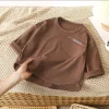Children Long Sleeved Base Shirt Boys Girls Kids Velvet Lining Top Autumn Winter Warn Clothes Baby Pullover Blouse