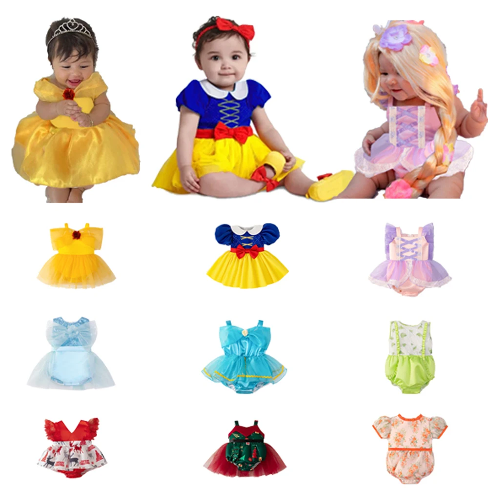 Baby Snow Princess Girls Party Dress Elegant Tulle Beauty Birthday Wedding Prom Kids Clothing Carnival Evening Christmas Costume