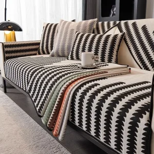 Luxury Chenille Sofa Cover Four Season Universal Sectional Sofa Towel Anti-slip Couch Cover for Living Room, Not whole Set