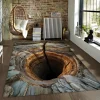 3D Illusion Rug Deep Hole Design Gaming Room Mats Home Living Room Bedroom Decoration Carpets