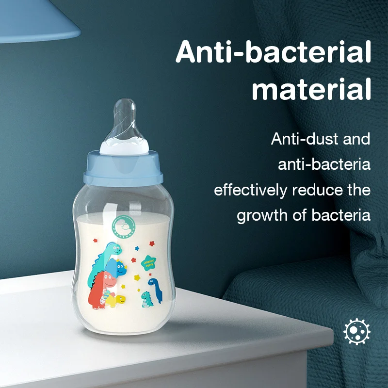 MAMIJOY 2PCS 150/240ML Baby Bottle Milk Bottle Anti-drop Heat-resistant Newborn Bottle Newborn Feeding Supplies BPAFREE BB01/02 - Image 3