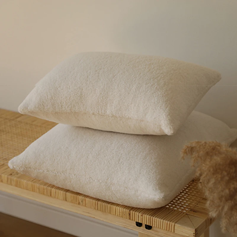 Multi-color Teddy Faux Fur Cushion Cover Living Room Sofa 30x50 Throw Pillow Cover Ultra Soft Pillowcase White Funda Cojin Hogar - Image 3