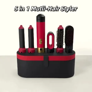 Professional High Speed 5 in 1 Hair Styler Electric Styling Tools Curling Rollers Blow Dryer Hair Straightening Hot Air Brush