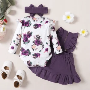 Winter Newborn Infant 0-1 Years Old Baby Girls Baby Set Long-Sleeved Soft Fashion A Princess Strappy Skirt Suit