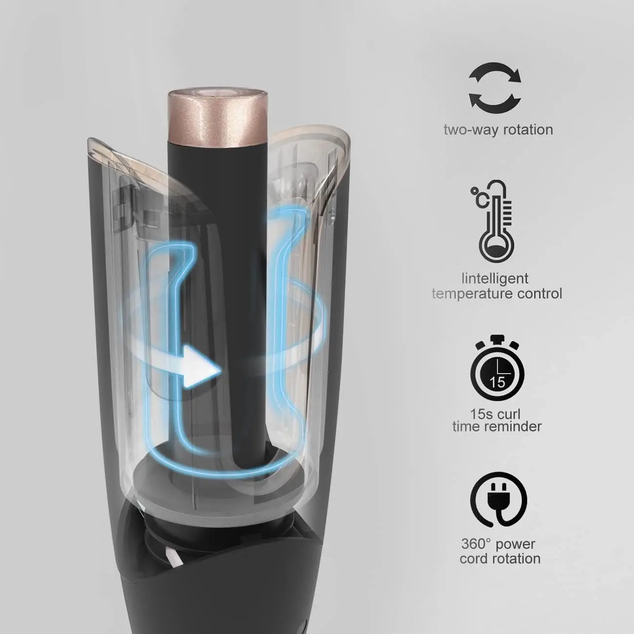 LESCOLTON Automatic Curling Iron Innovative Large Curl Professional Hair Curler Automatic Curling Hair Styling Tool for All Ages - Image 2