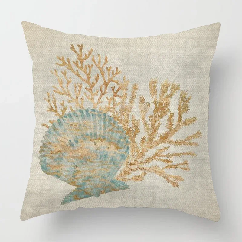 Autumn Home Decoration Throwing Pillow Case Sofa Cushion Cover 45x45cm 45 * 45 50x50 40x40 Ocean Elements Living Room Aesthetics - Image 5