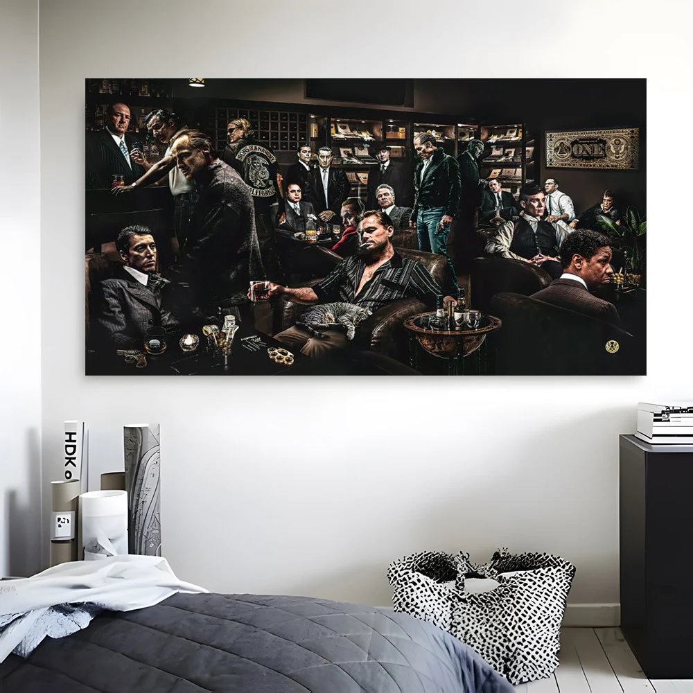 Classic Famous Movie & TV Star Character Wall Art Poster Modern Home Room Decoration Canvas Painting Mural Picture Print Artwork - Image 2