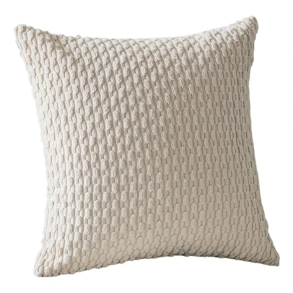 Sofa Throw Pillow Cover Invisible Zipper Soft Decorative Solid Color Couch Bed Sofa Corduroy Cushion Cover Home Decor 45x45CM