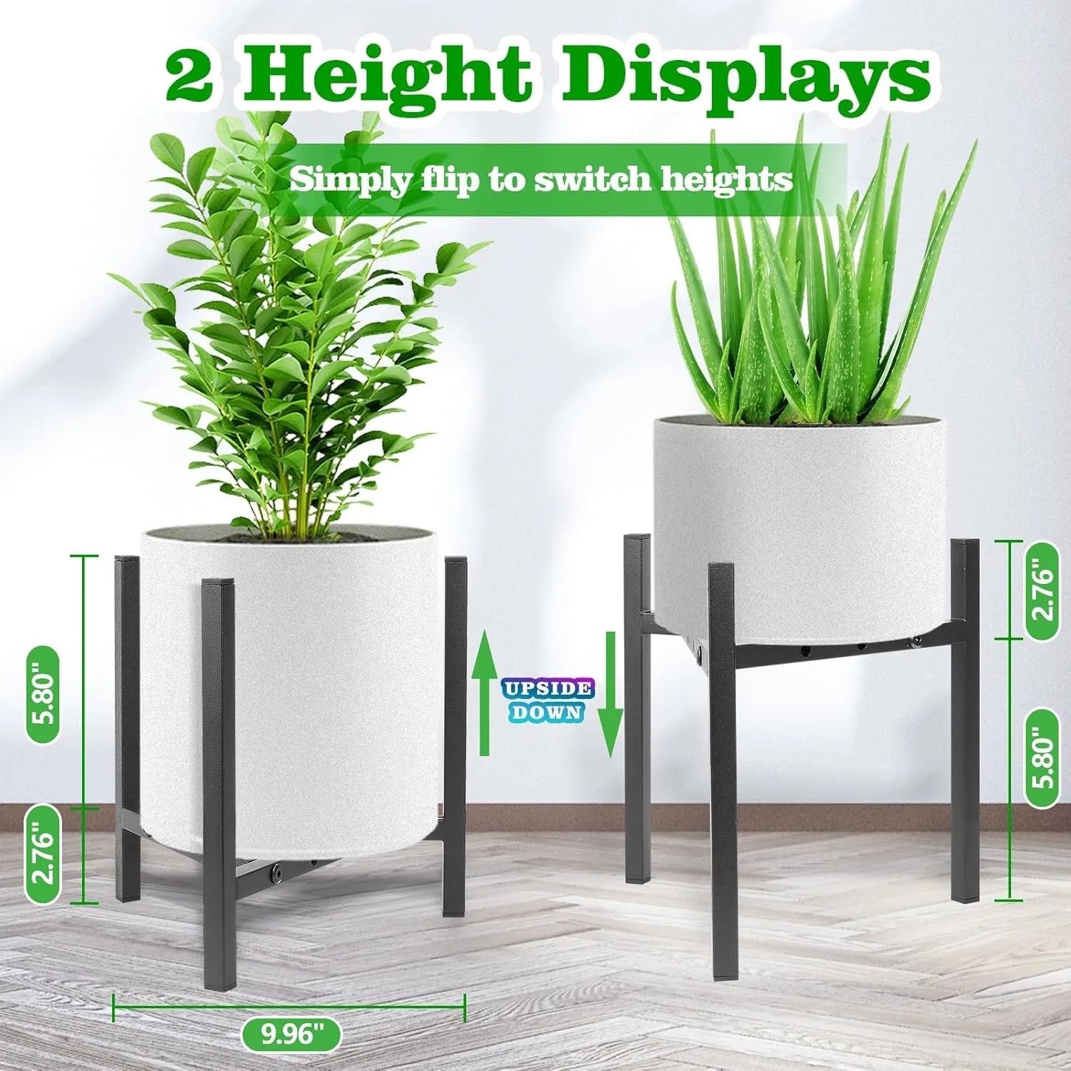 Plant Stand Indoor Adjustable,Plant Stands,Heavy Duty Stable Plant Pot Flower Holder Indoor Outdoor , Fit 8 9 10 11 12 inch Pots - Image 3