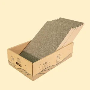 6-Pack Cat Scratching Posts, 13" Wide Extra Large, Reversible Cardboard Scratching Posts for Large, Medium, and Small Cats