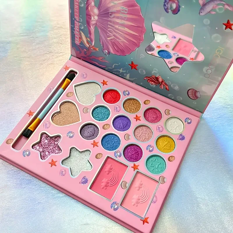 18 Color Sweet and Seductive Fluorescent Pink Eye Shadow Palette with Mirror - Matte Vibrant Eyeshadow Palette Makeup Palette - Image 6