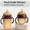 150/250ML Newborn Baby Bottles Silicone BPA Free Anti-Choke Anti-flatulence 0-24 Month Infant Milk Feeding Bottles With Handle
