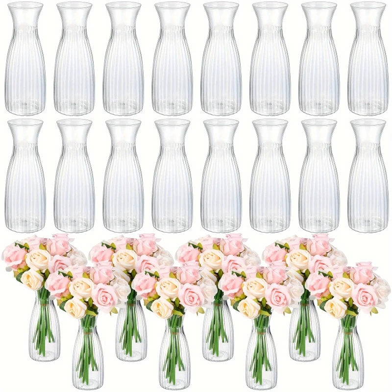 DIY Floral Arrangements Plastic Transparent Vase for Home Decor Event Decor Table Centerpieces Weddings And Parties - Image 3