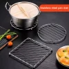 Kitchen Stainless Steel Placemat 1Pc - Round&Square Heat-Resistant Non-Slip Pan Pot Drink Coaster Tool