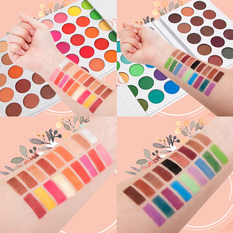 65-Color Eyeshadow Palette Makeup-High Pigmented Eye make up Tool Matte Glitter Finishes for Festival Christmas Cosmetics makeup - Image 4