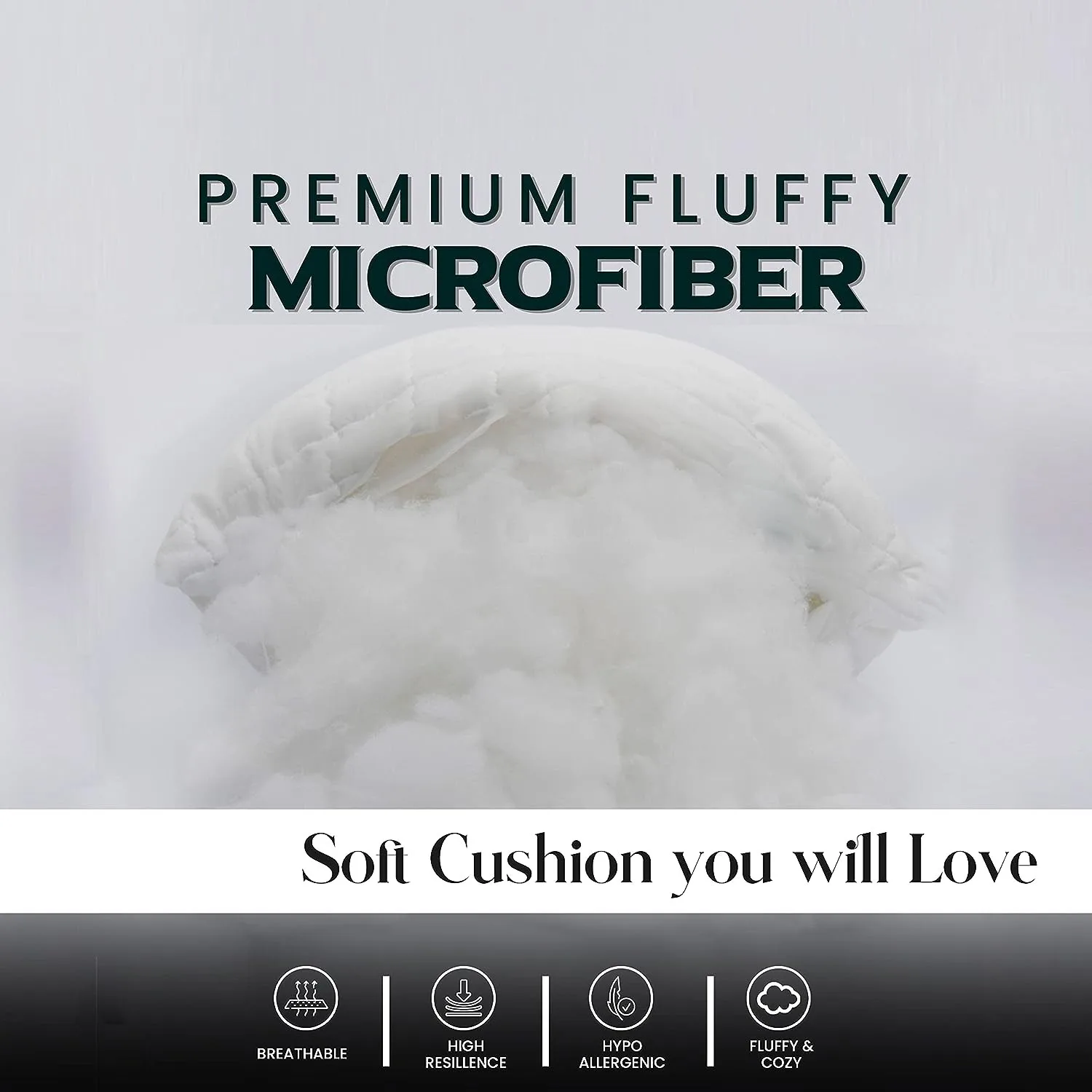 White Home Cushion Inner Filling Cotton-padded Pillow Core for Sofa Car Soft Pillow Cushion Insert Cushion Core Vacuum Packaging - Image 4