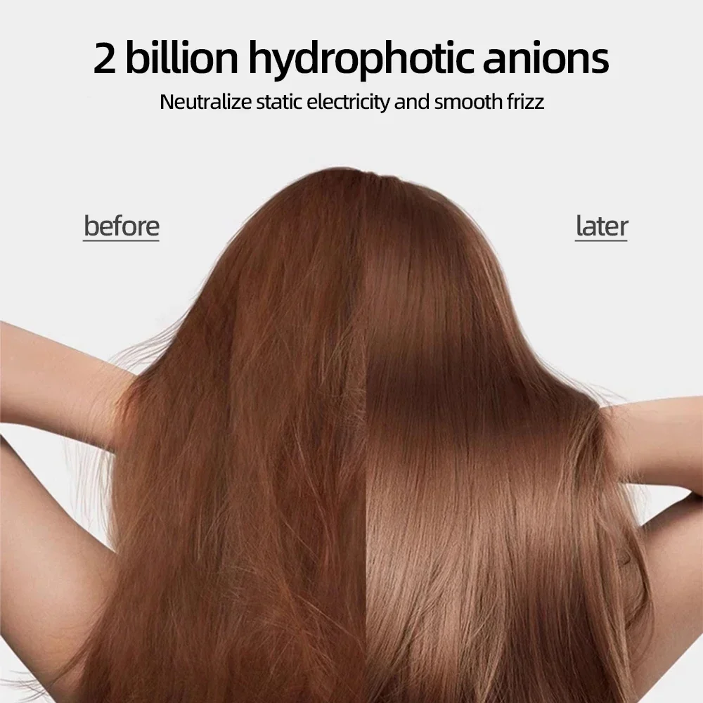 High-speed bladeless hair dryer Negative ion hair care High power, silent and quick drying, portable, suitable for home travel - Image 2