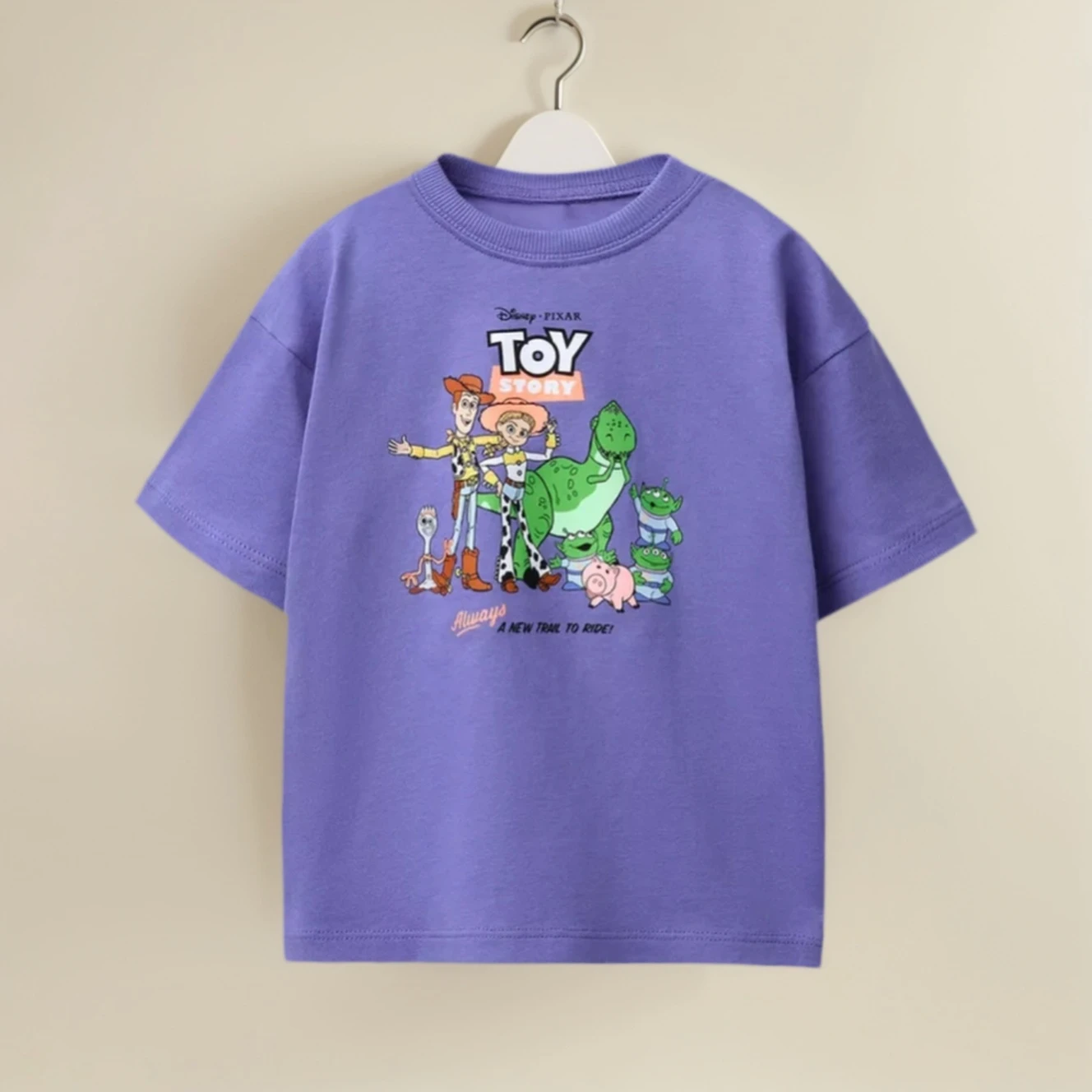 Fashionable Disney Child Clothing Stitch Toy Story Boys Girls Costume Short-Sleeved Tee Popular Toddler Summer Thin O-Neck Tops - Image 2